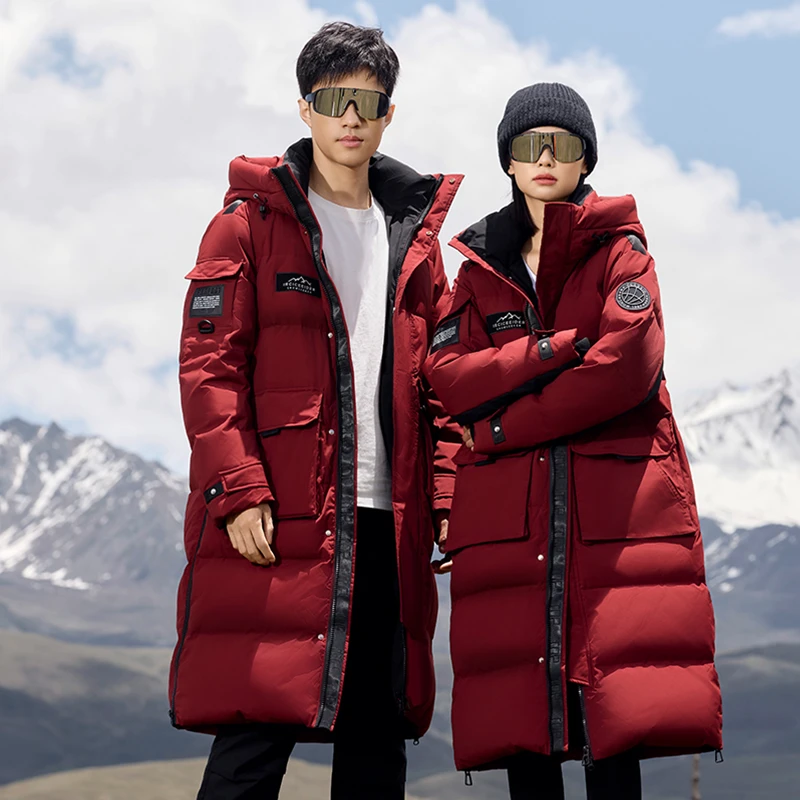 运动时尚情侣款户外长款保暖羽绒服TSD2423-xx