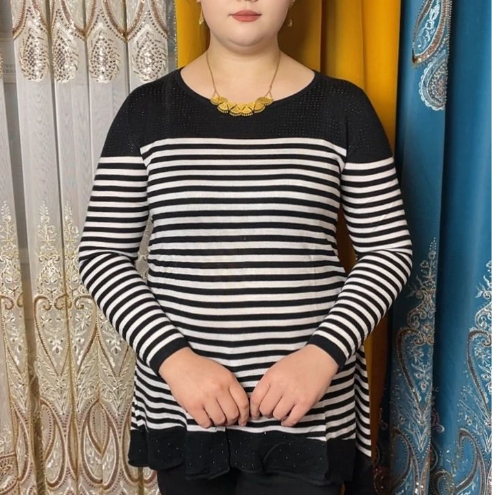 针织衫kizlanig aldin taxlixi buliwatkan qagban gagsarT恤大码