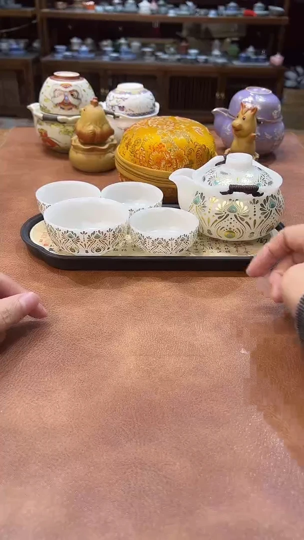 真的很便宜会开片的旅行茶具