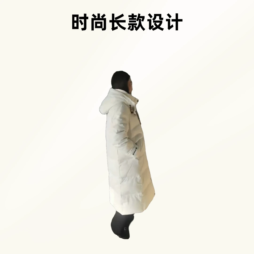 冬季长款加厚过膝棉服百搭宽松时尚情侣