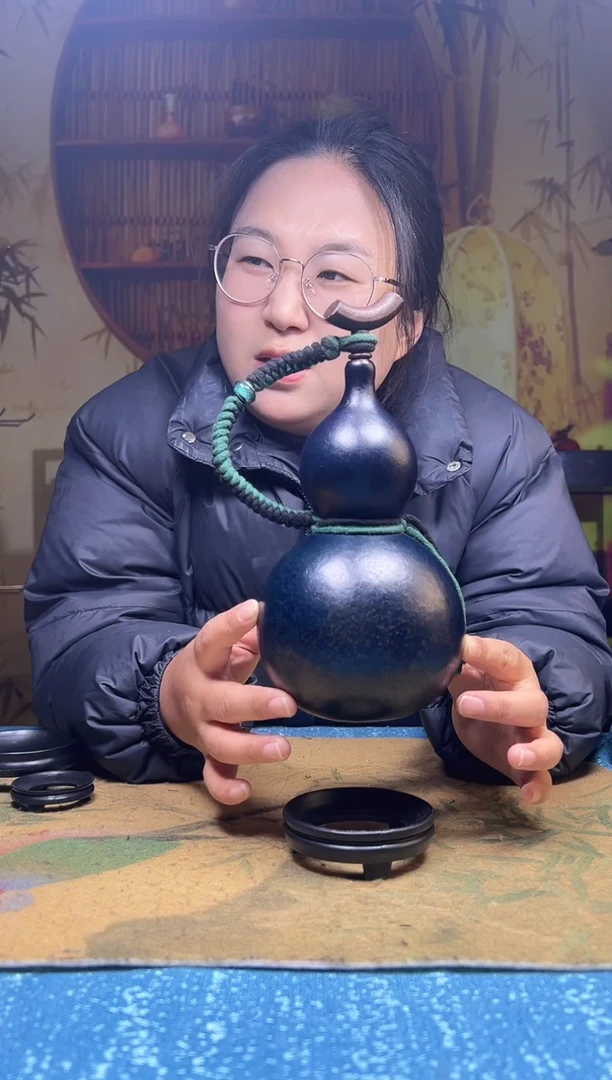 050-大漆酒葫芦（600ml左右）