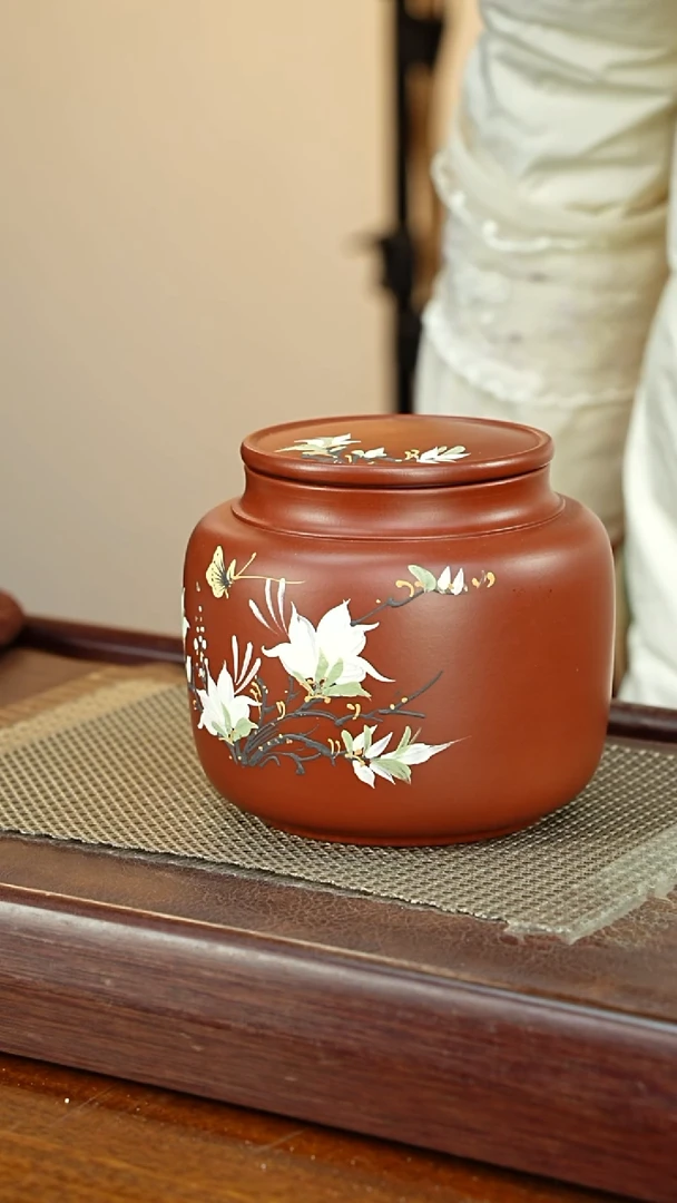 宜兴原矿紫砂茶叶罐