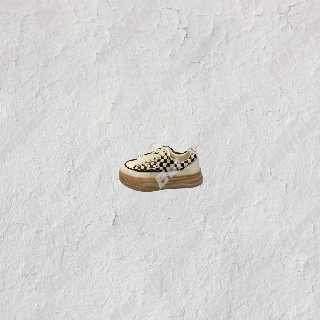 3123 格子纹运动鞋舒适时尚小板鞋 潮流新款百搭防滑底休闲运动鞋