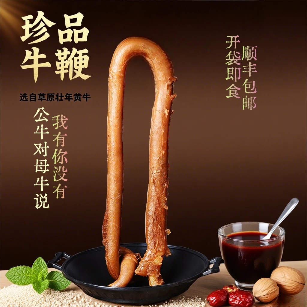 风味爱500g牛肉筋鞭酱卤开袋即食真空包装肉香不塞牙筋足顺丰包邮