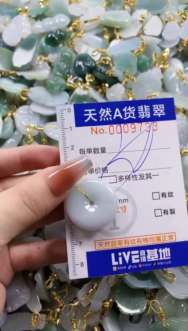 颈饰未镶嵌翡翠天然A货翡翠