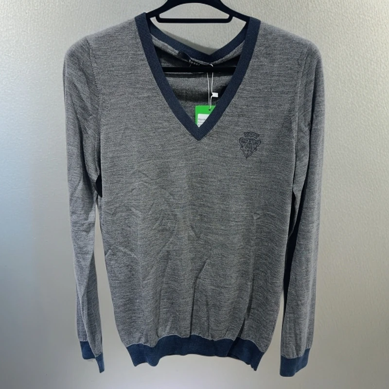 95新 GUCCI/古驰 灰色薄毛衣 1721 1429
