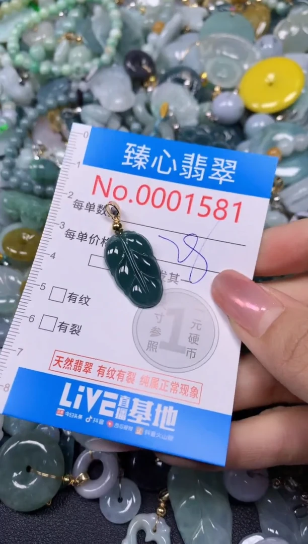 【闪购商品】翡翠颈饰未镶嵌含绳0001581