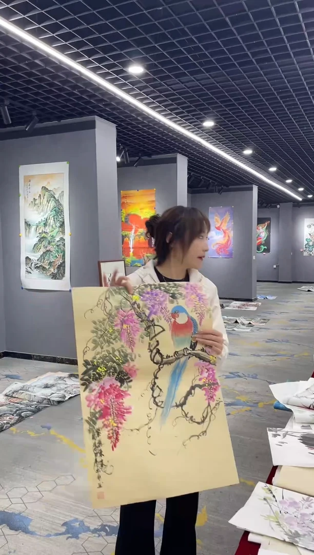 真人名画手工手绘