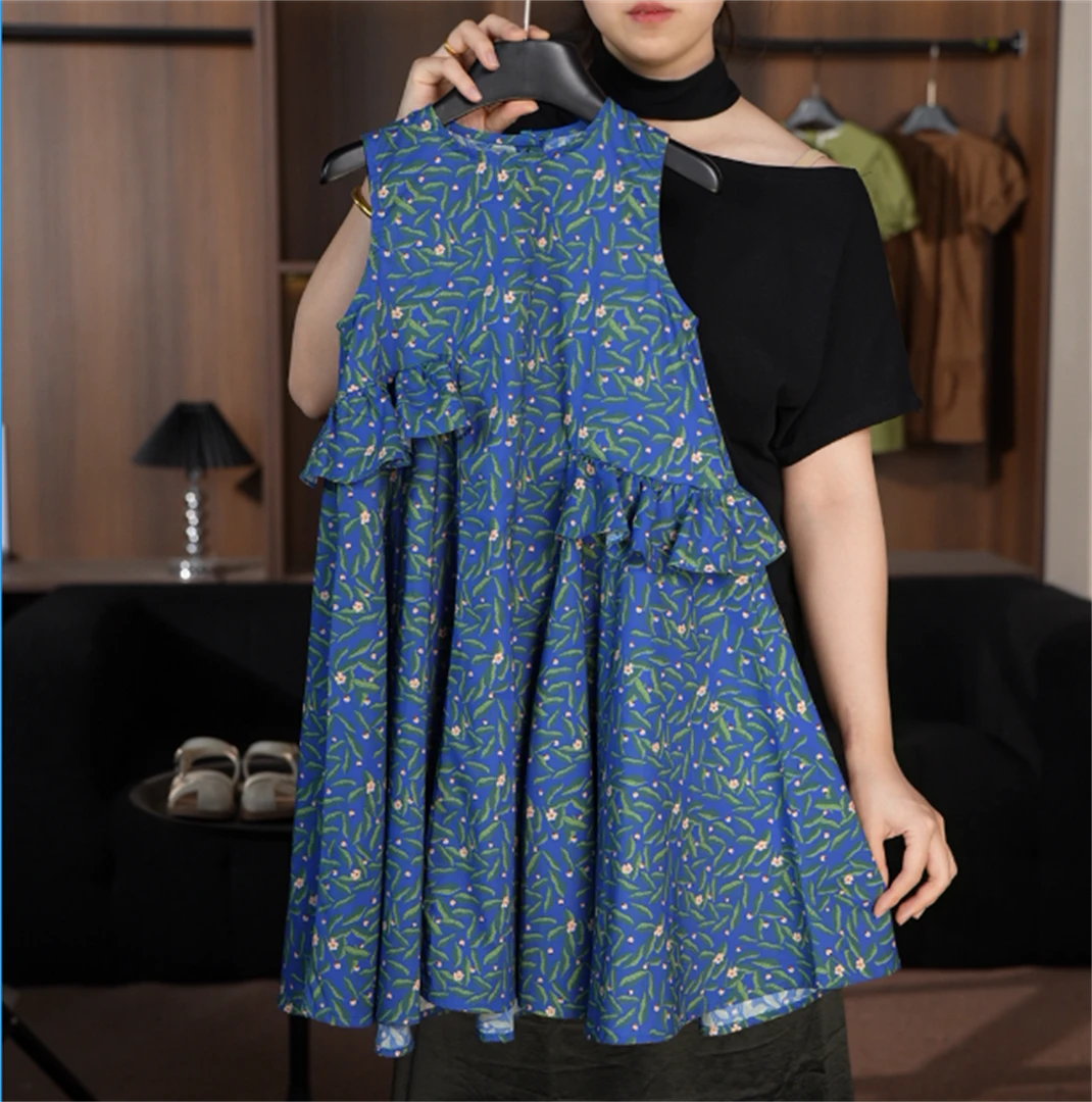 【CW】原创设计 显瘦休闲气质连衣裙 “碎花“ QZ