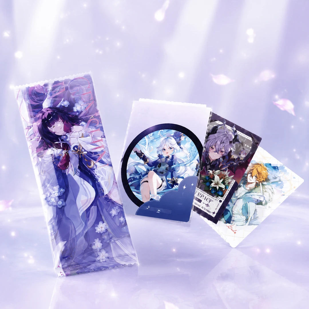 【叠叠】绘镜文创二弹原神撕撕乐同人周边系列收藏卡盲盒潮玩