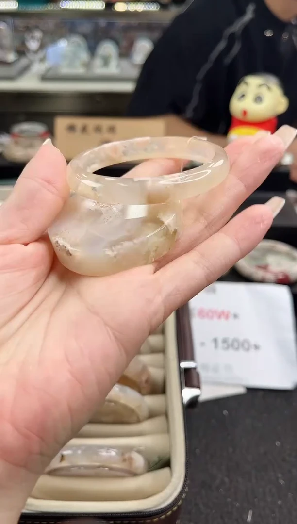 未镶嵌手镯石英质玉51圈口 （赠品镯心）3006104