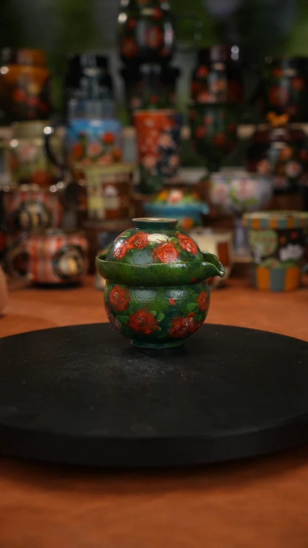 油画手绘 釉下彩