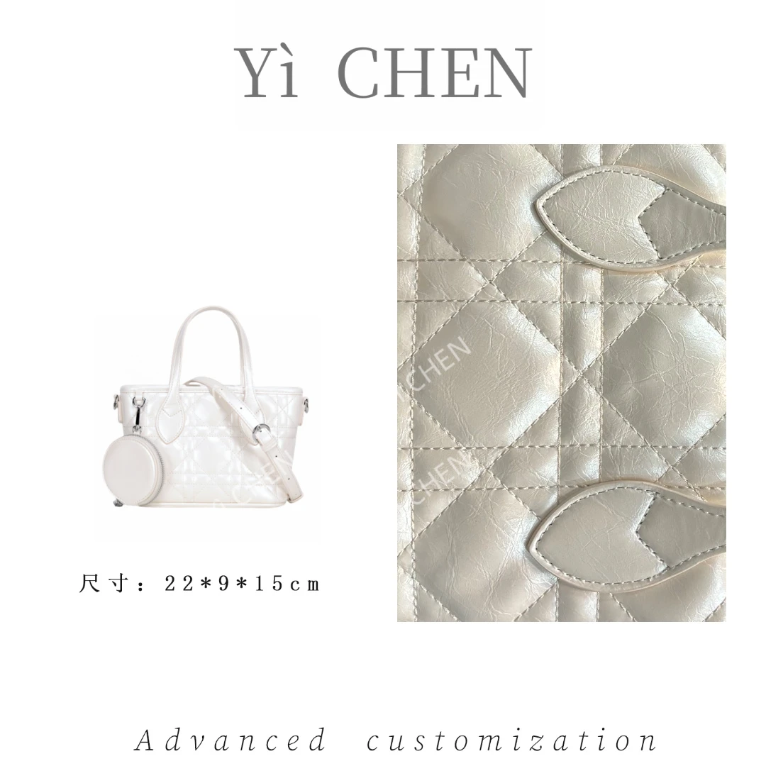 【Yì CHEN】GQ-87541-珠光白轻奢时尚女士新款手提单肩斜挎包