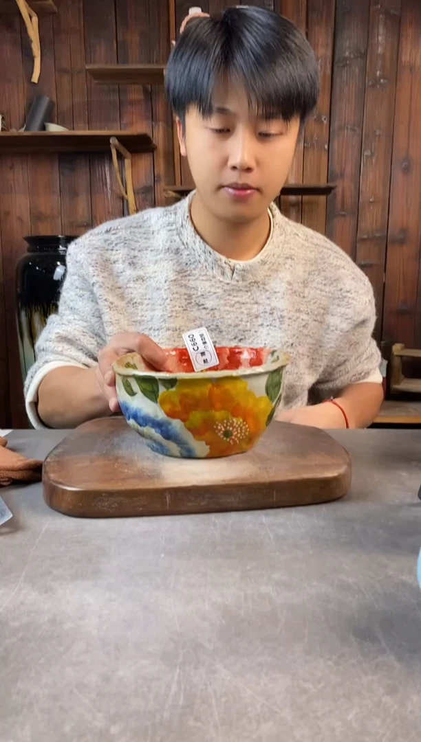 碗660瑕，手工手绘，超值陶瓷