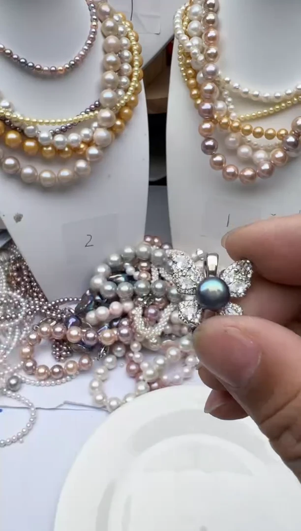 淡水珍珠未镶嵌颈饰1