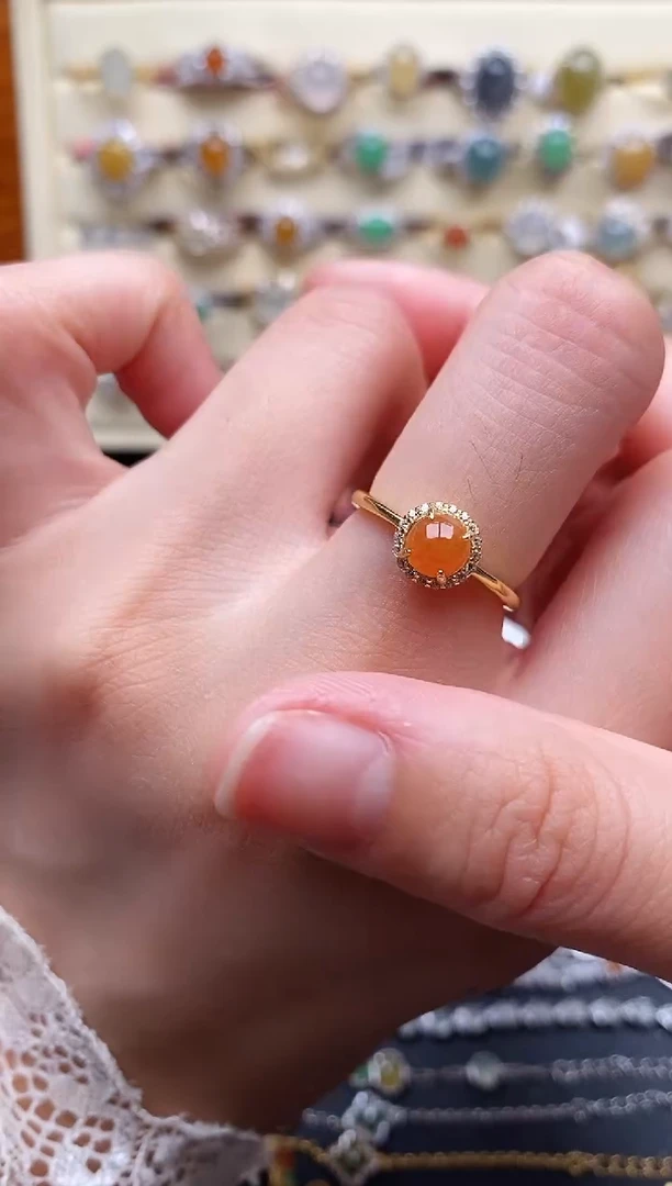 翡翠戒指银S925镶嵌1111111111+4