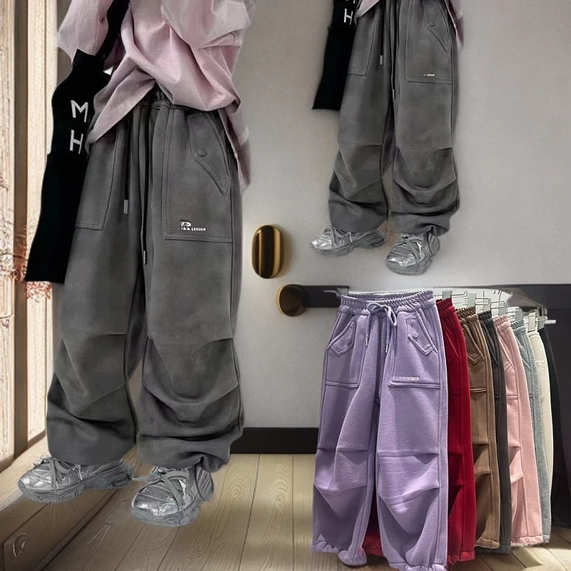 新疆包邮  冬季新款时尚加绒卫裤时5883