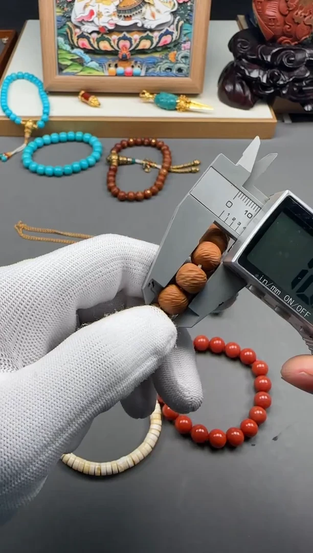 【闪购商品】核桃手串18K金镶嵌手串手串