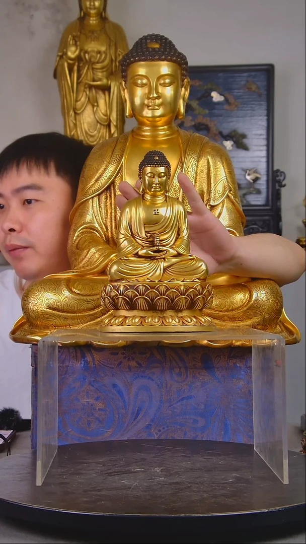 瓷片精美造像放漏结缘333