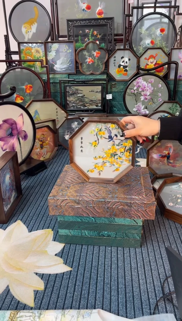 刺绣刺绣双面绣摆件