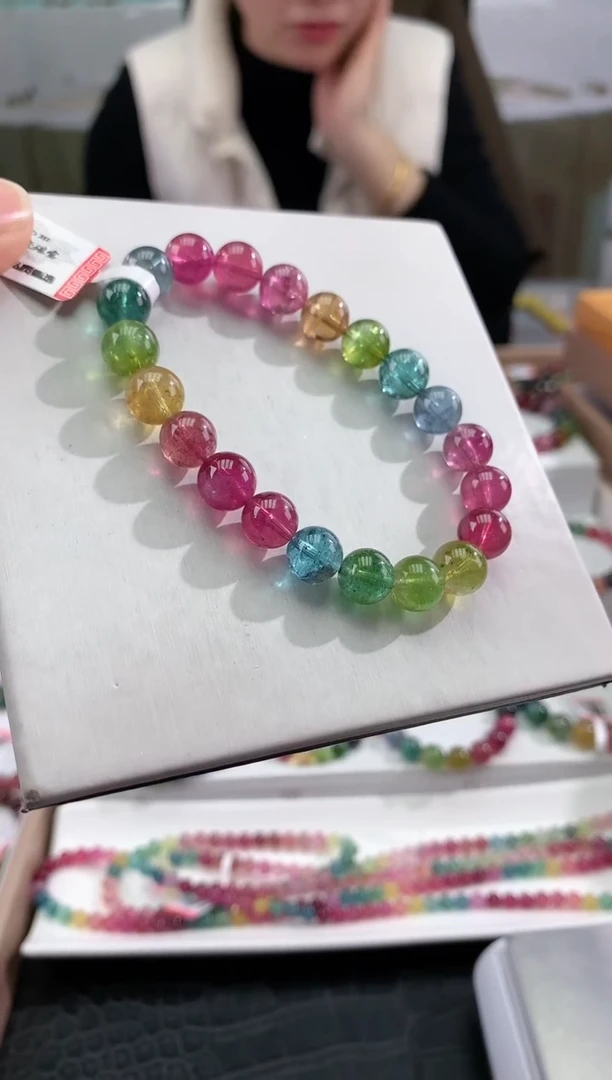 【闪购商品】碧玺手串未镶嵌多样性发一条