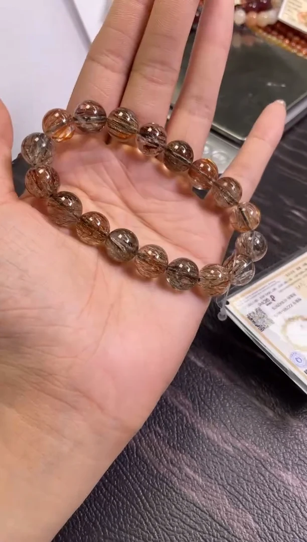 水晶手链未镶嵌11.5±/x-134【黑金超