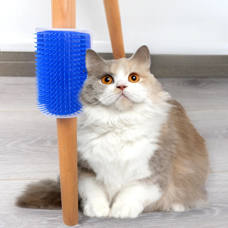 新款猫梳子墙角蹭毛器猫咪抓痒挠痒蹭痒器宠物猫用墙角刷宠物蹭毛