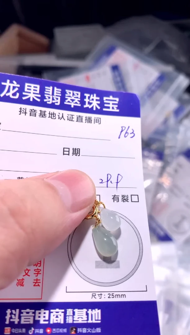 颈饰未镶嵌翡翠水滴963