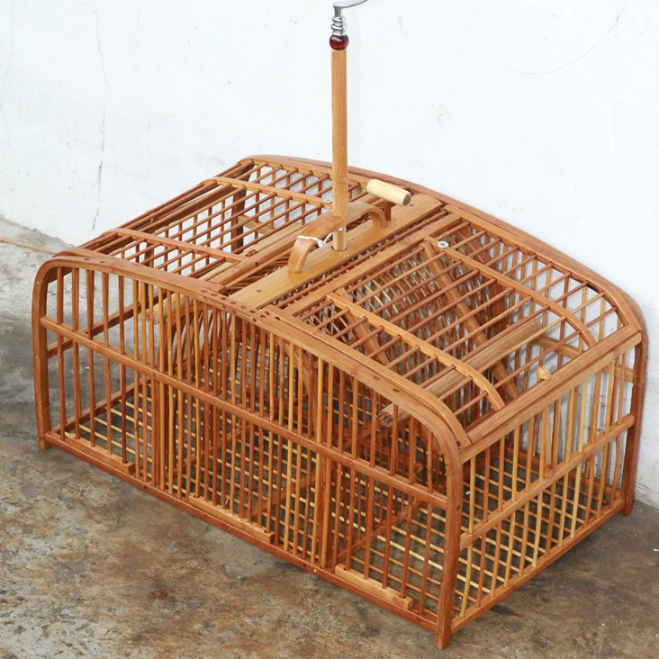 画眉八哥弧形两门磁铁防风笼（46x27x26）（送保养油）