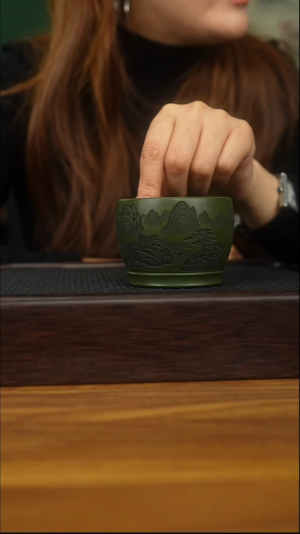 茶杯紫砂宜兴本地原矿紫砂