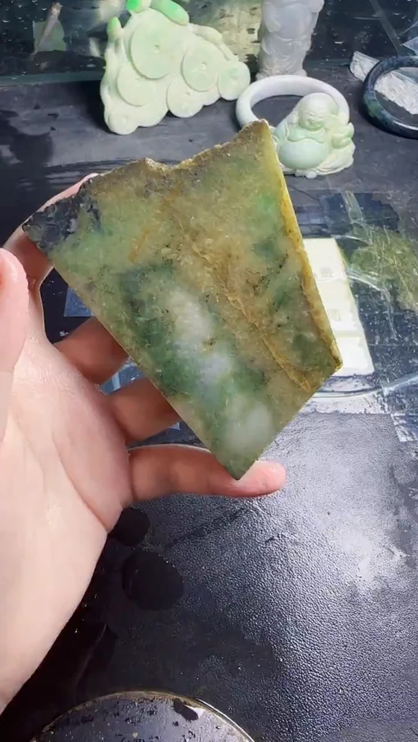 未镶嵌挂件翡翠天然翡翠057