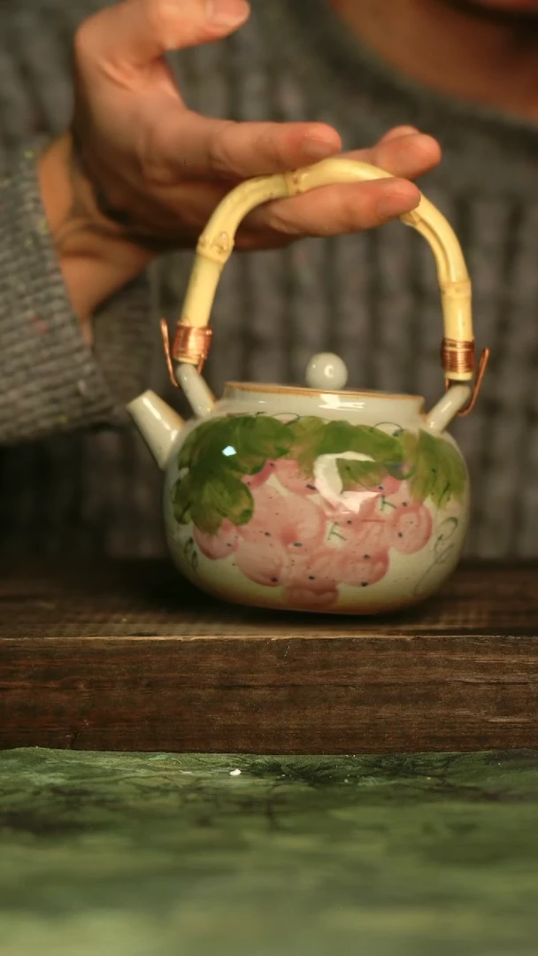 瓷器青诗集手工手绘瓷器