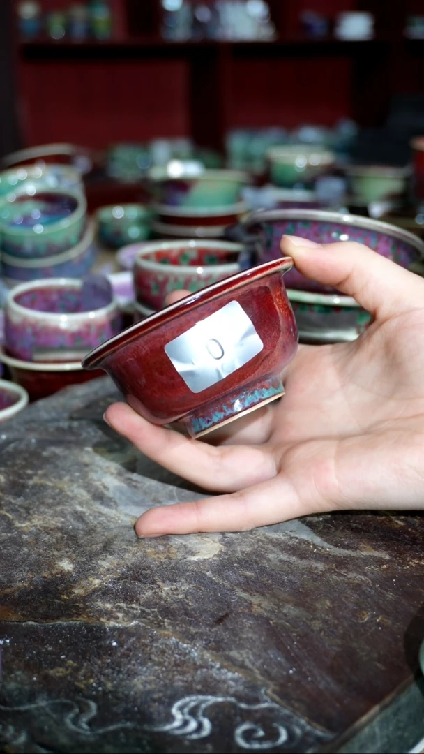 摆件精品窑变钧瓷茶器