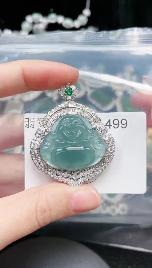 【闪购商品】翡翠颈饰未镶嵌499赠皮绳