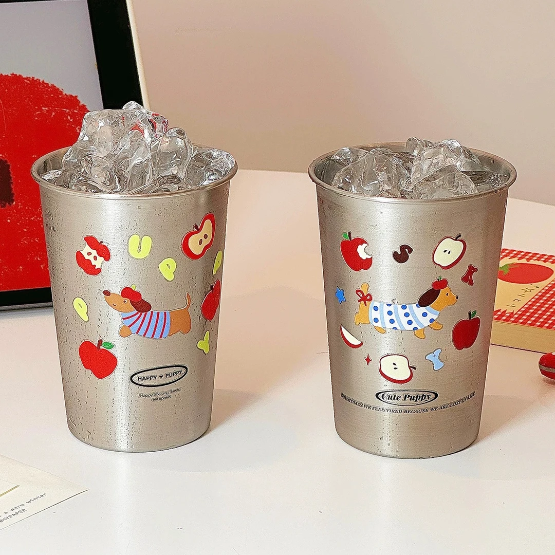 ins可爱漱口杯腊肠狗304不锈钢简约家用情侣高颜值洗漱牙刷