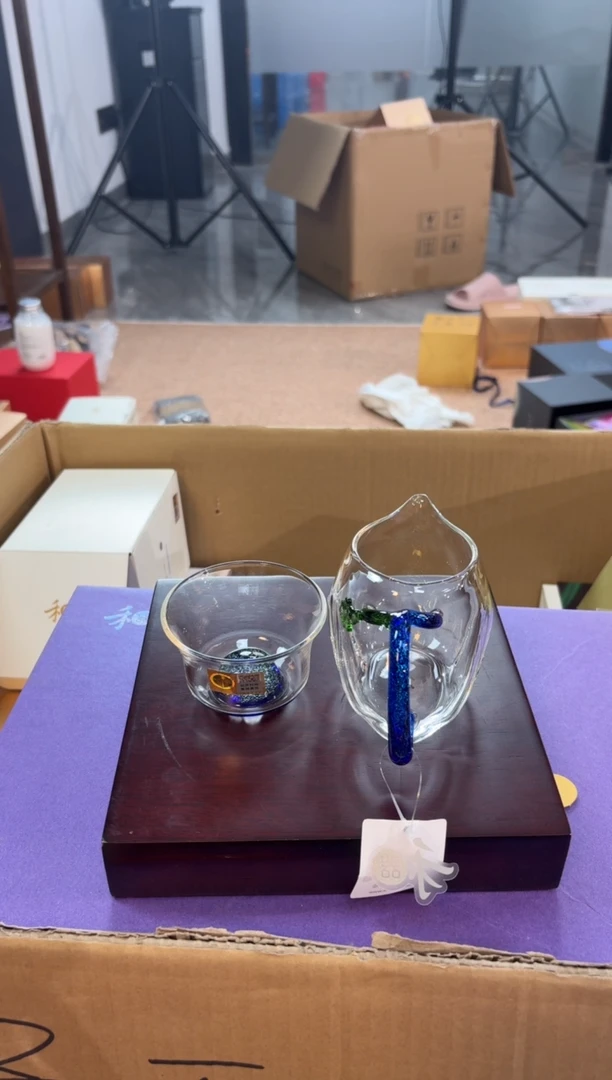 禾器-望苏茶海-宝蓝金+斑斓清杯无包装