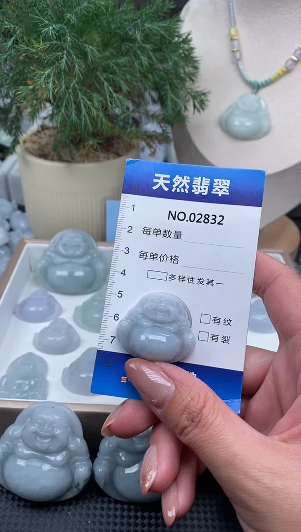 颈饰未镶嵌翡翠纯天然A货缅翡2832