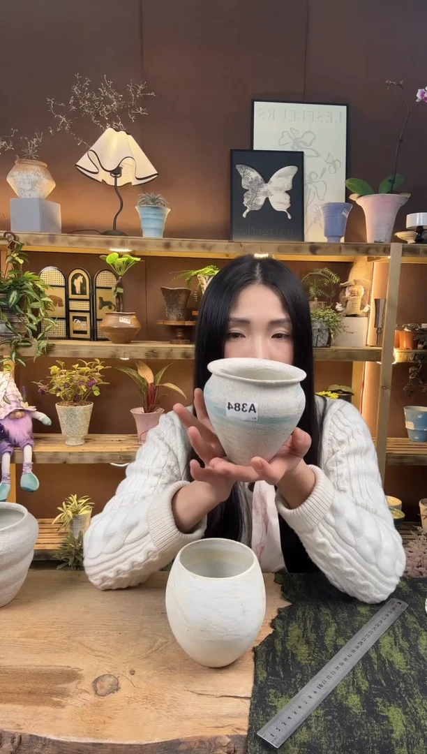 无花朵384圣诞狂欢福利景德镇花盆