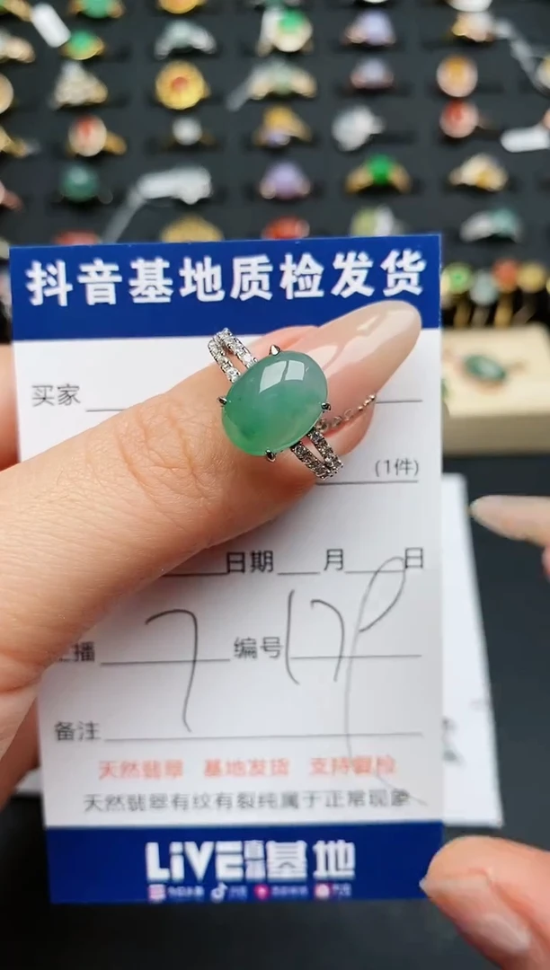 【闪购商品】翡翠戒指银S925镶嵌............