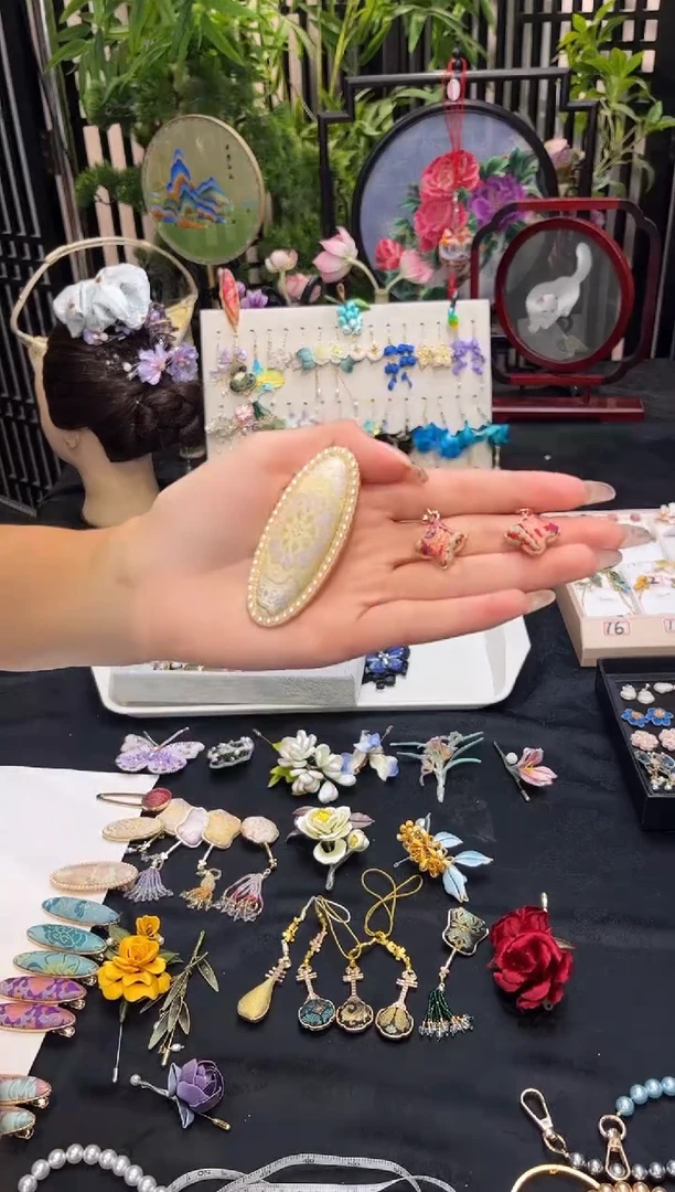 织绣微*非遗苏绣手工饰品