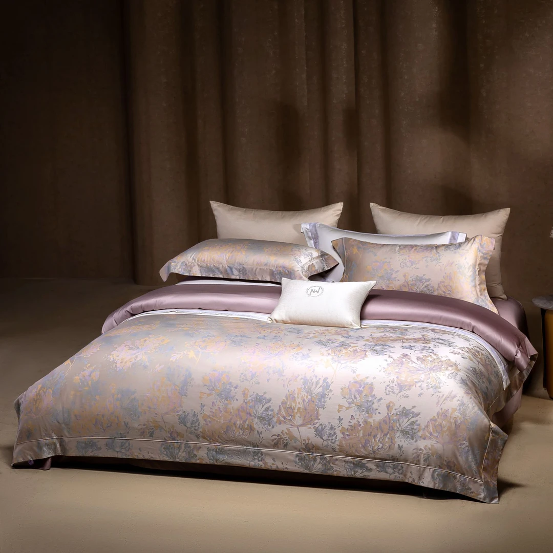 【贤公子】MN/慕奈  花开如梦-高奢云锦棉色织提花四件套