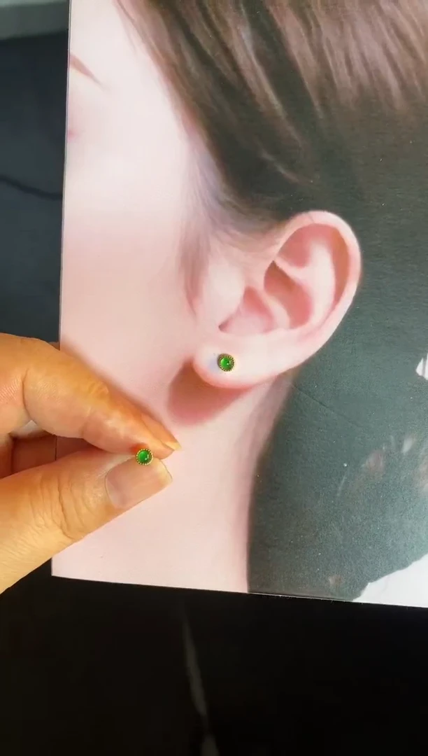 吊坠(不含链)银S925镶嵌翡翠1