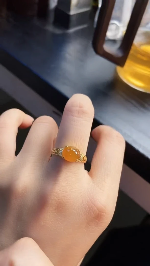 银S925镶嵌戒指翡翠12