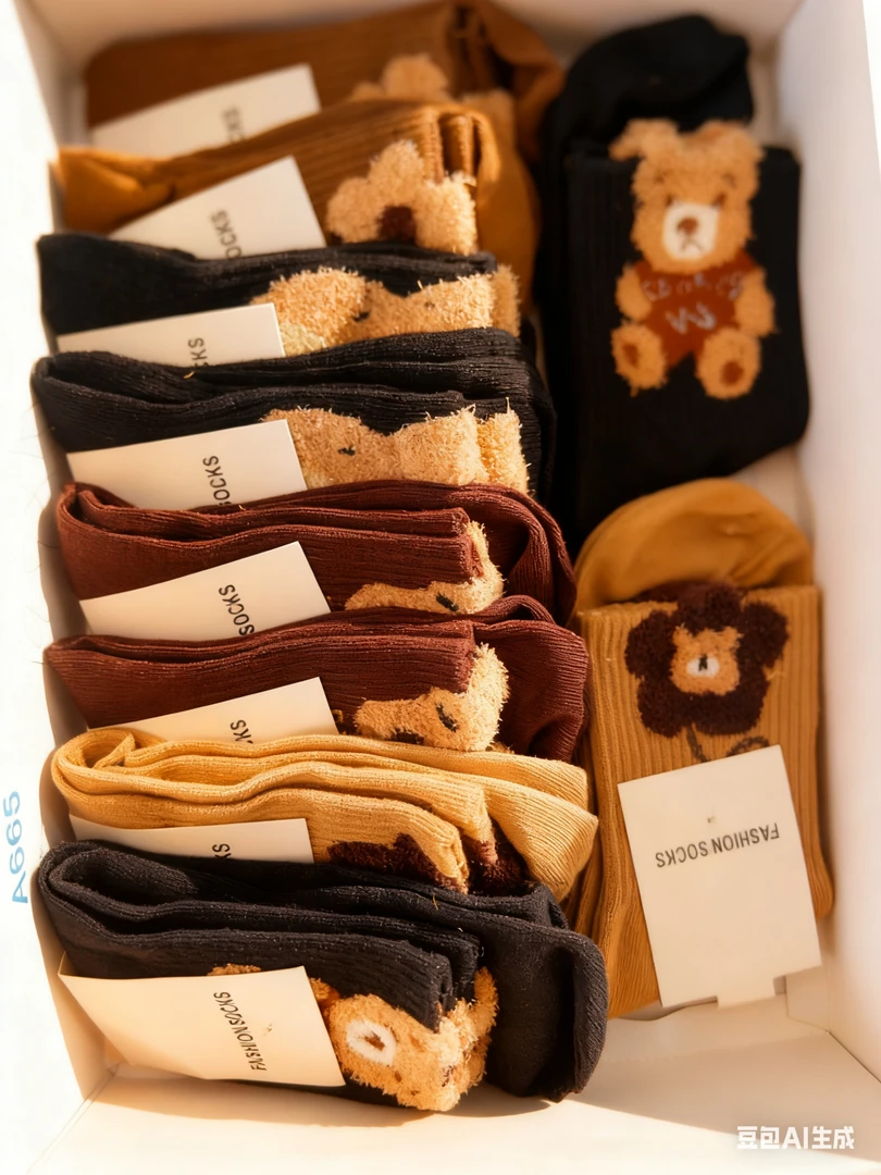 【沐澜】男女款中筒袜四季袜公主风条纹百搭（以直播间展示为准）