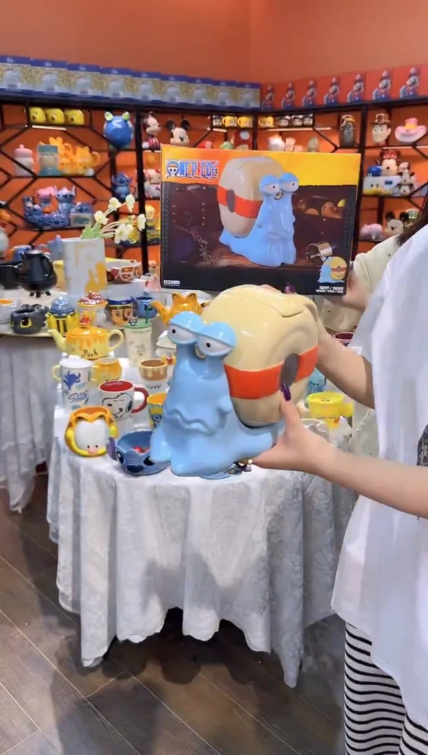 瓷片@@海贼王电话虫水壶（礼盒）