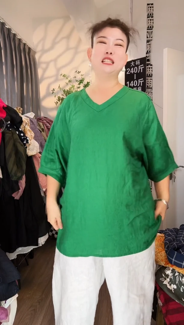 亚麻汉麻苎麻大码女装