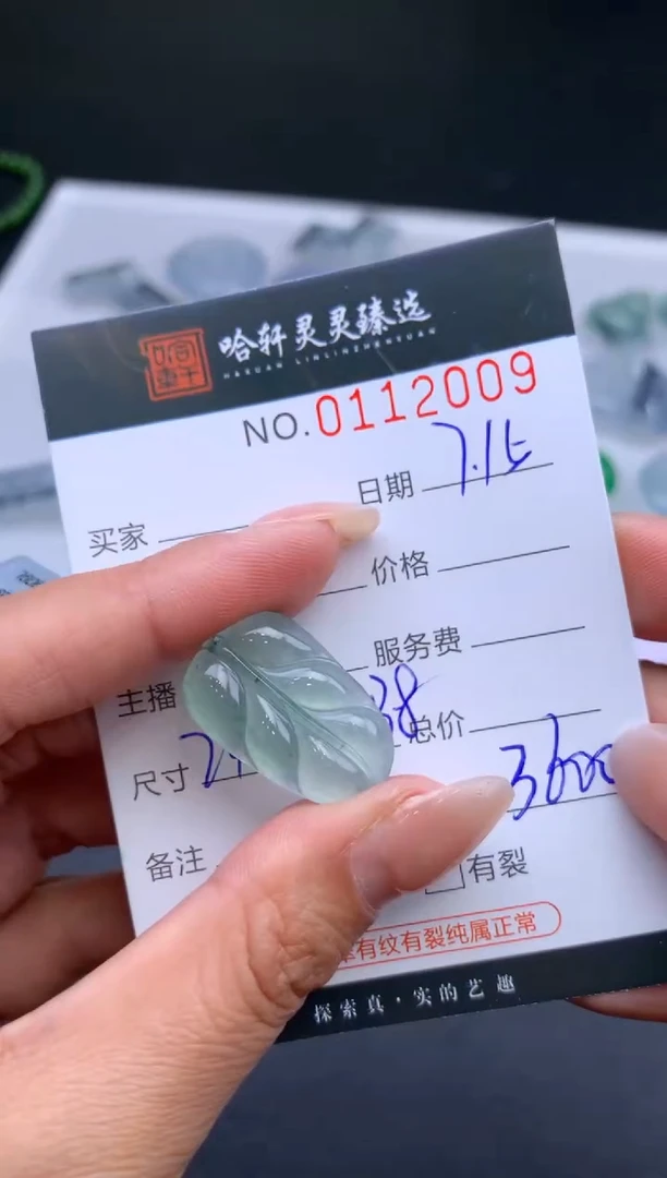 翡翠未镶嵌吊坠(不含链)夏**凉哈轩   裸石1
