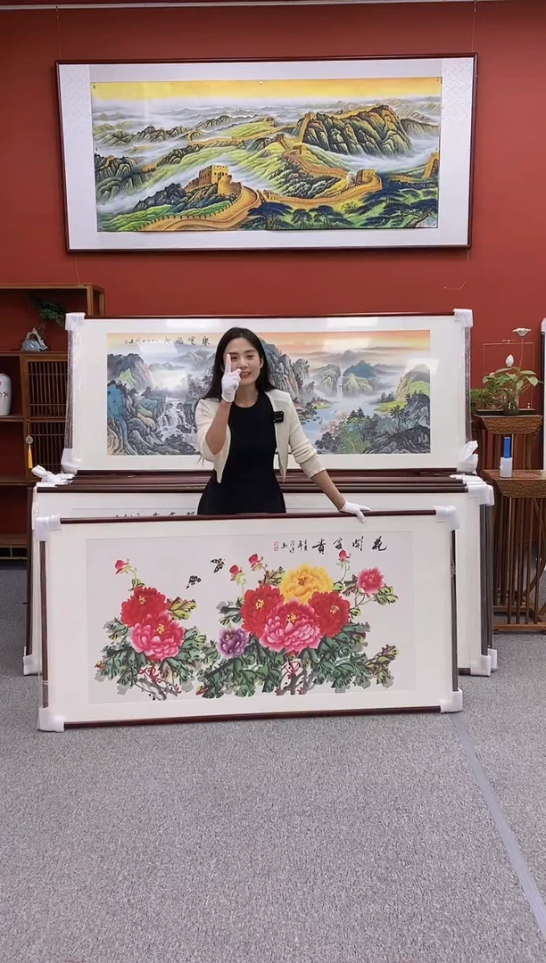 国画手绘国画    花开富贵