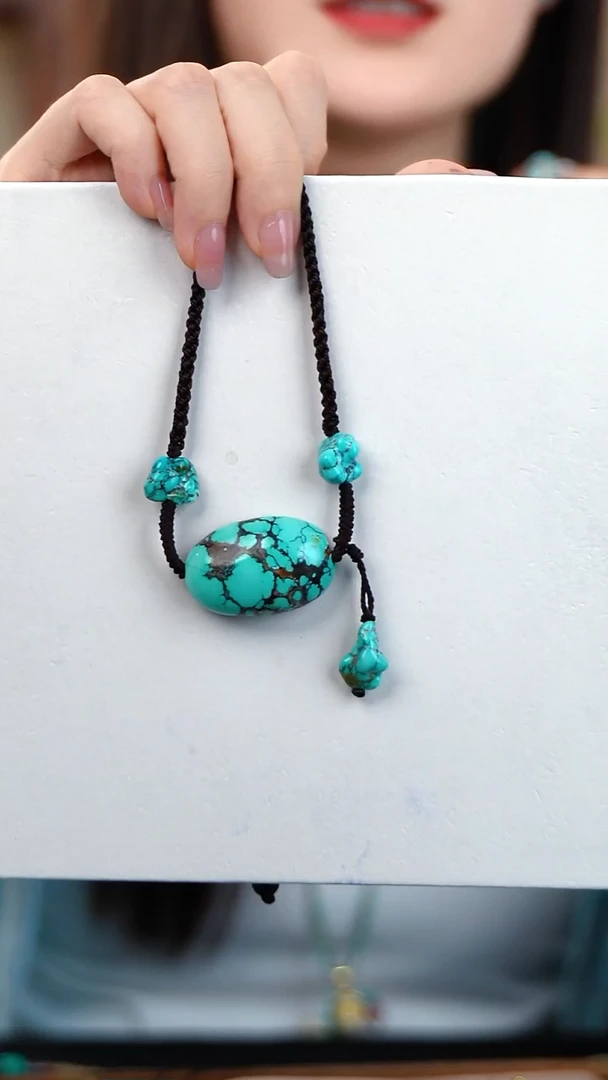 绿松石未镶嵌项链随型