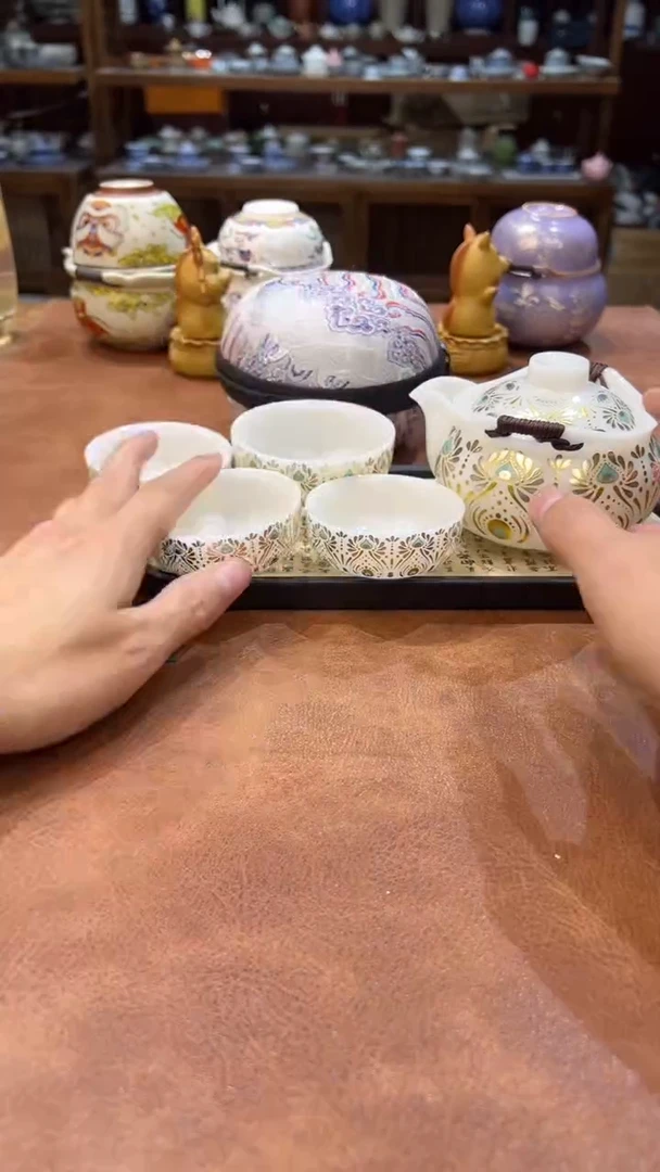 真的很便宜会开片的旅行茶具